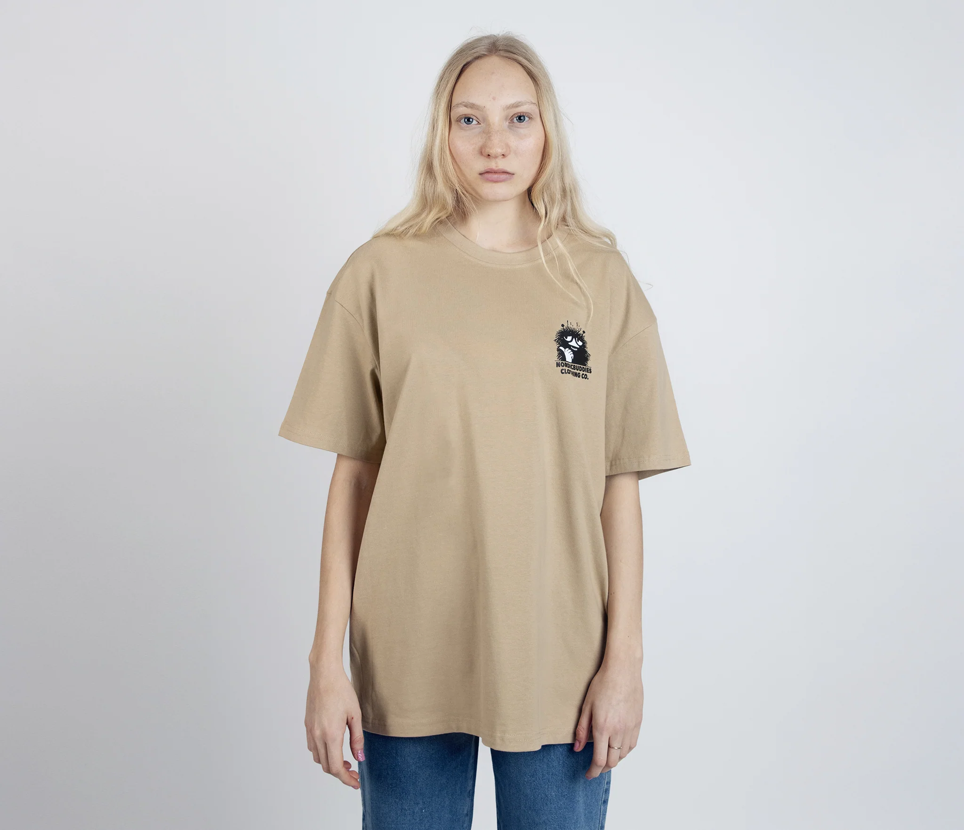 Muumi Haisuli T-paita Unisex - beige - Lahjaksi.net