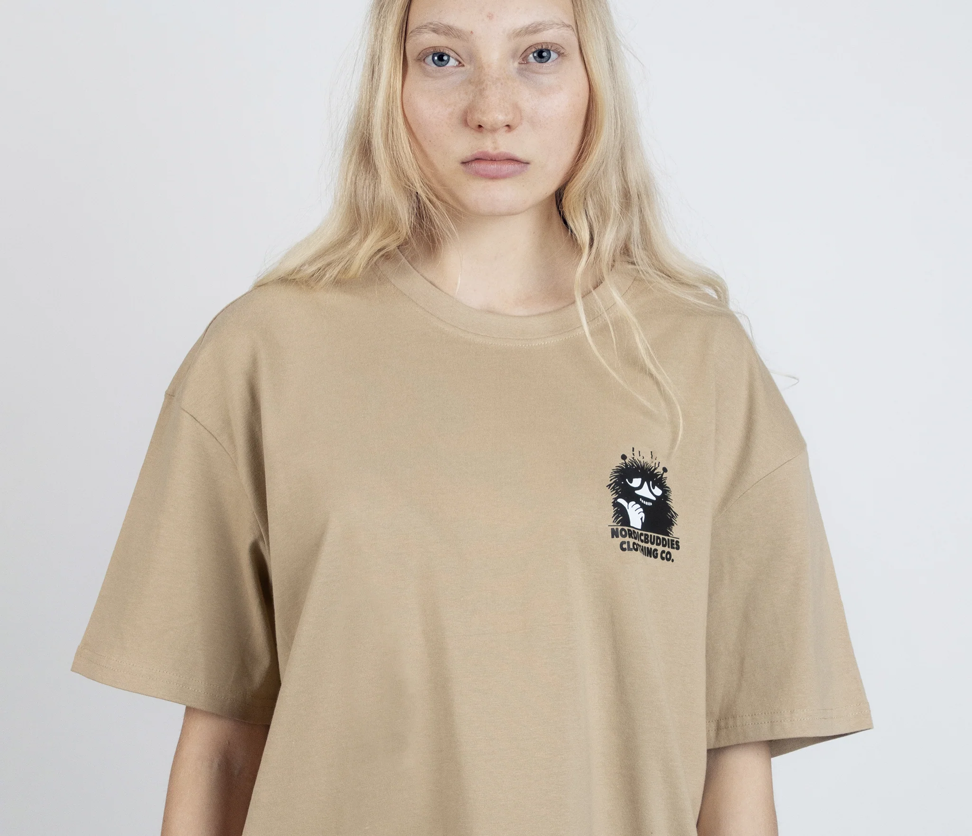 Muumi Haisuli T-paita Unisex - beige - Lahjaksi.net