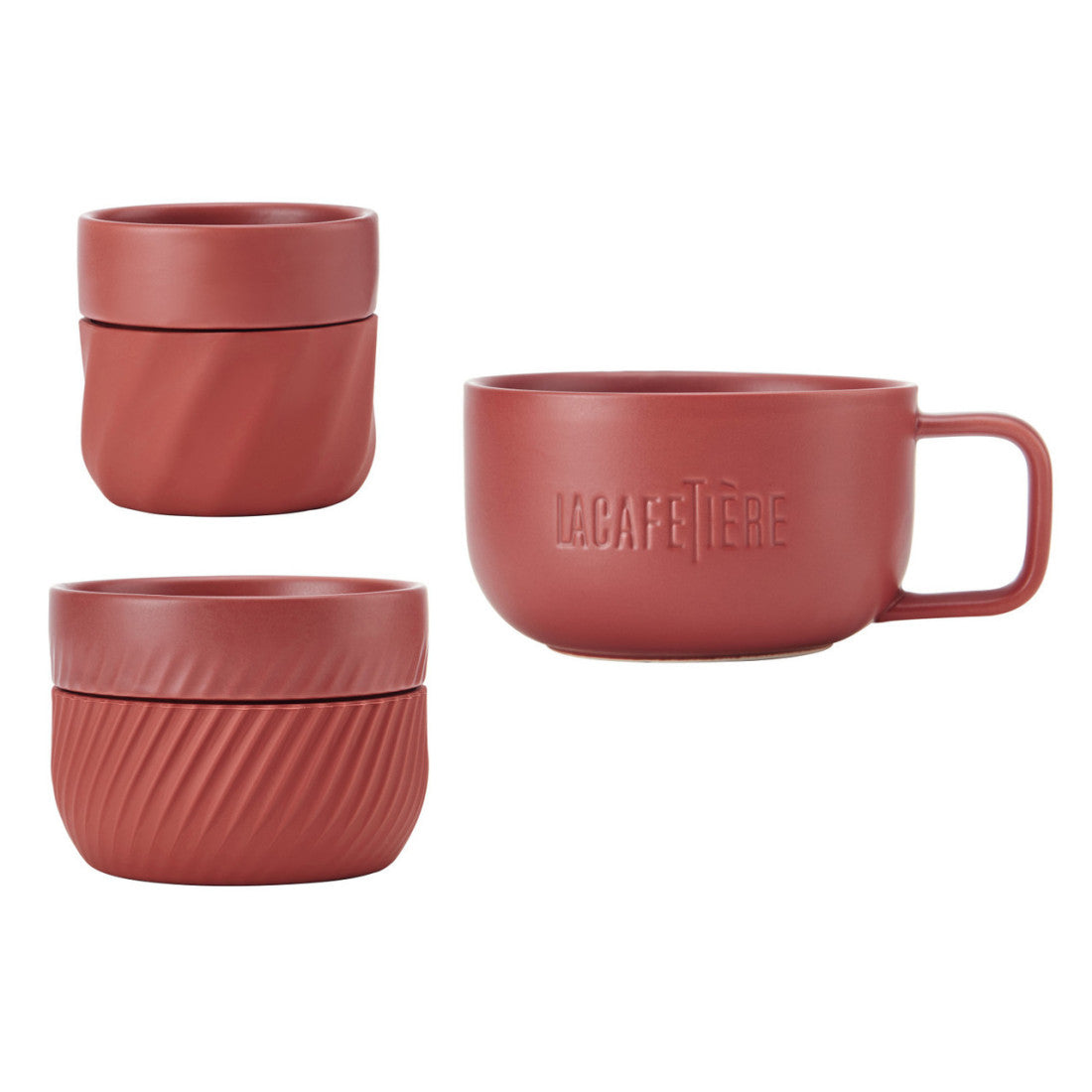 La Cafetière Red Coffee Mukit, 3 kpl - Lahjaksi.net